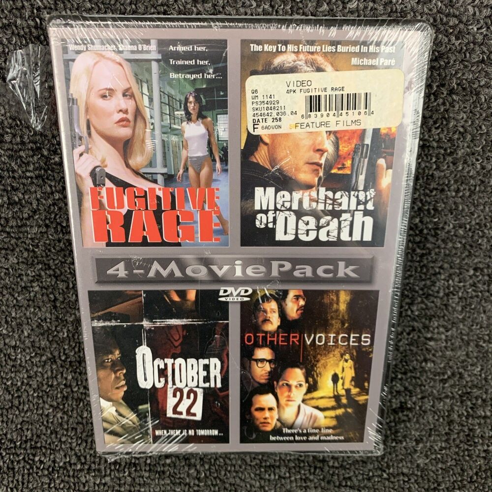 Fugitive Rage Merchant of Death October 22 + Other Voices 4 Movie Pack DVD Rare